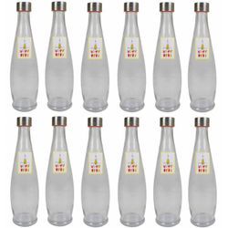 12x Glasflasche 1L mit Schraubdeckel Flasche Schraubverschluss Saft Most Flasche - Buri