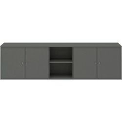 Hammel Furniture Sideboard Mistral, Hochwertig Schrank, hängend/stehend montierbar, mit Türen, B: 220 cm, anpassungsbar Designmöbel, grau