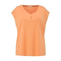 Große Größen: Shirt aus Piqué, mit überschnittenen Schultern, orange, Gr.50