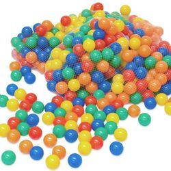 500 bunte Bälle für Bällebad 6cm Babybälle Plastikbälle Baby Spielbälle - bunt - Littletom