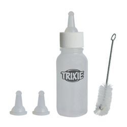 TRIXIE Aufzuchtflasche Saugflaschen-Set für Welpen, 57 ml