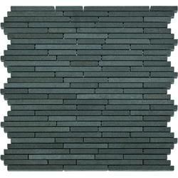 Mosaikfliese Basalt Sticks 30 x 30 cm grau