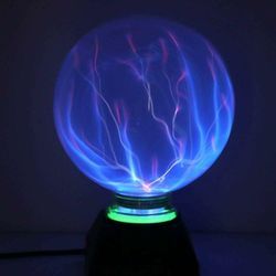 Plasma Ball Lamp 5 Zoll Magic Plasma Light Static Globe Lamp Berühren Sie elektrostatisches blaues Licht