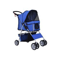 PawHut Hundebuggy, Hundewagen Hundebuggy Hunde Pet Stroller Buggy 4 Farben 3