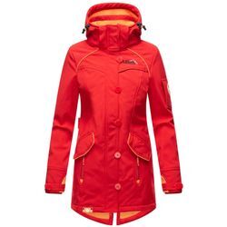 MARIKOO Damen Outdoor Softshell Jacke mit abnehmbarer Kapuze Soulinaa