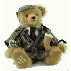 Hermann Coburg Dekofigur Teddybär Sherlock Holmes 41 cm