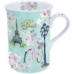 Ambiente Luxury Paper Products Becher Porzellan Tasse Paris ca. 250ml Mug Tee/Kaffee
