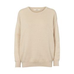 Basic Apparel Sweater Damen Baumwolle Rundhals, beige