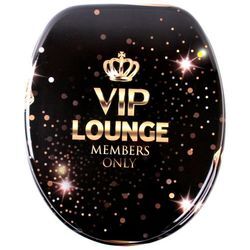 Sanilo WC-Sitz VIP-Lounge, mit Absenkautomatik, goldfarben|schwarz