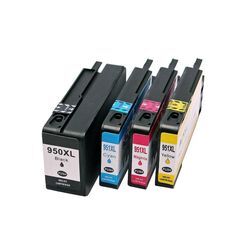 ABC Tintenpatrone (Kompatibles Set 4x Druckerpatrone für HP 950XL 951XL 950 951 XL