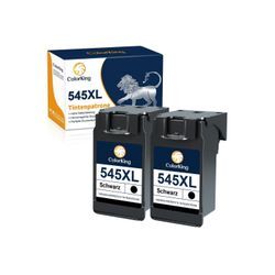 ColorKing 2 Schwarz für CANON PG-545XL Pixma TS3350 TS3450 MX495 TR4550 Tintenpatrone