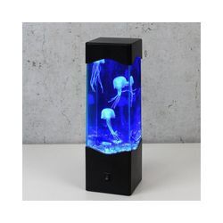 SATISFIRE LED Dekolicht Jellyfish Lampe Aquarium 3 schwimmende Quallen Dekoleuchte USB blau