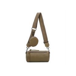 ITALYSHOP24 Gürteltasche Damen Zylinder Crossbody Tasche Umhängetasche Vintage Bodybag