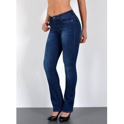ESRA Bootcut-Jeans J287_ ESRA Damen Bootcut Jeans High Waist Bootcut Jeanshose High Waist Jeans J287