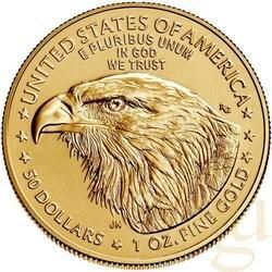 1 Unze Goldmünze American Eagle 2021 - neues Design Type 2