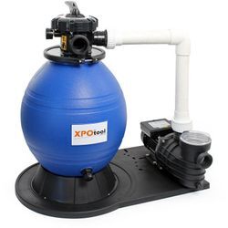 Sandfilteranlage 550 w mit 38l Filtertank und selbstansaugender Pumpe 18000 l/h, Sandfilterpumpe, Pool-Pumpe - Wiltec