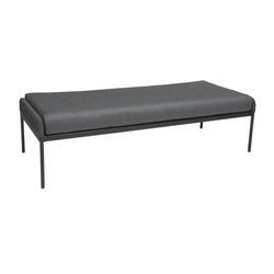 Stern Greta Fußbank zu Sofa Aluminium Anthrazit/Platin/Seidengrau