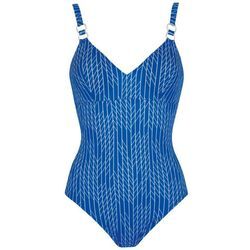 Sunflair Badeanzug Beach Fashion blau/weiß Badeanzug mit entfernbaren Softcups und Vollfütterung