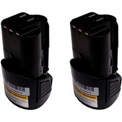 Trade-shop - 2x 10,8V 2000mAH Li-Ion Akku Batterie Ersatz für Kress 108 als 2.0 Set l 12150301 / 2-Gang Akku-Bohrschrauber, Bohrmaschine