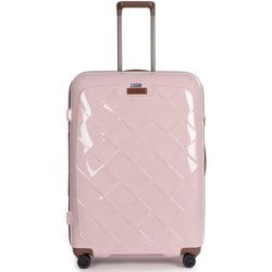 Stratic Hartschalen-Trolley Leather&More L, rose, 4 Rollen, Reisekoffer großer Koffer Aufgabegepäck TSA-Zahlenschloss, rosa