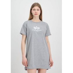 Alpha Industries Shirtkleid ALPHA INDUSTRIES Women - T-Shirts Basic T Long Wmn, grau