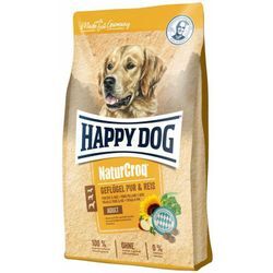 Happy Dog Premium NaturCroq Geflügel pur & Reis 4 kg Hundetrockenfutter