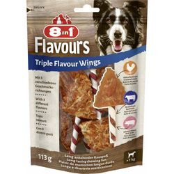 Flavours Kaustange Triple Flavour Wings 113 g Hundeleckerlis - 8in1