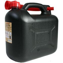 Hausmarke - Benzinkanister 10L Reservekanister Kraftstoffkanister schwarz mit Einfüllstutzen