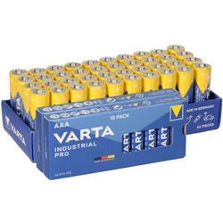 60x Varta Batterie Industrial 40x aa LR06 + 20x aaa LR3 Mignon Micro