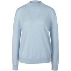 Pullover aus 100% Schurwolle Biella Yarn Peter Hahn blau