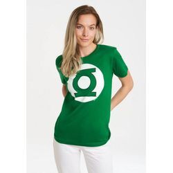 LOGOSHIRT T-Shirt DC Comics - Green Lantern Logo mit lizenziertem Print, grün