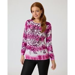 Pullover mit Tropical-Print