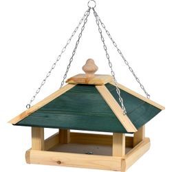 dobar Vogelfutterhaus aus Holz mit Kette