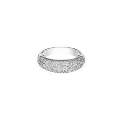Pavé Dome Ring Silver