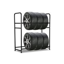 Randaco Regal Reifenregal 107×46×117cm Stahlkonstruktion Reifenständer für 8 Reifen