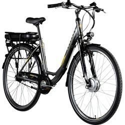 Zündapp E-Bike City Z502/700c Damen Retro Hollandrad 28 Zoll RH 48cm 7-Gang 468 Wh grau orange
