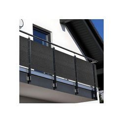 NYVI Balkonsichtschutz Polyrattan Balkon Sichtschutz Privafence Balkonbespannung (1-St) UV-fest