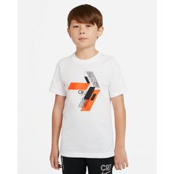 T-shirt Nike CR7 Weiß & Orange Kind - CU9572-100 L