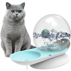 Kinsi - Trinkbrunnen für Katzen – Fassungsvermögen: 2,8 Liter, automatische Zirkulation – leicht zu reinigen, blau