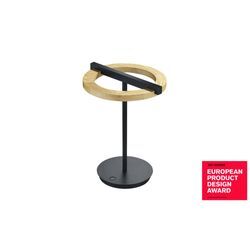 LED-Tischleuchte Luce Nella CCT, schwarz/holz, 31 cm