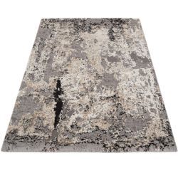 Teppich OCI DIE TEPPICHMARKE "Juwel Liray" Teppiche Gr. B/L: 240 cm x 340 cm, 20 mm, 1 St., grau (hellgrau) Esszimmerteppiche