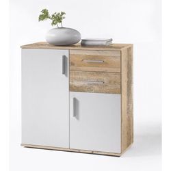 Kommode Schuhkommode Stauraum Sideboard charly-bobby 4 Old Style Eiche hell Nb...