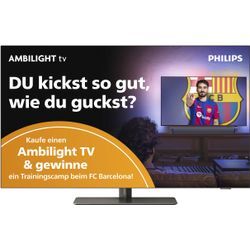G (A bis G) PHILIPS OLED-Fernseher "55OLED808/12" Fernseher silberfarben LED Fernseher Bestseller