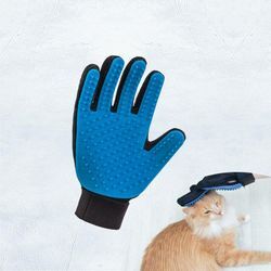 True Touch - Fellpflegehandschuh - Fellpflege für Katzen & Hunde - Tierhaarentfernung - Kurz & Langhaar - Massage-Handschuh für Tiere - Fell Bürste