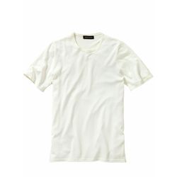 Herren T-Shirt Regular Fit Weiss einfarbig
