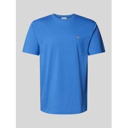 Regular Fit T-Shirt in Melange-Optik