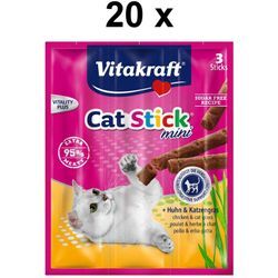 Katzensnack Cat-Stick mini Huhn & Katzengras - 60 x 6g - Vitakraft