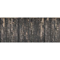 ARCHITECTS PAPER Fototapete "Wooden Floor Black" Tapeten Gr. B/L: 6 m x 2,5 m, grau (beige, braun, schwarz) Fototapeten Natur
