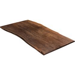 Tischplatte Baumkante Akazie Nussbaum 240 x 100 cm NOAH