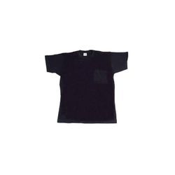Baumwoll-T-Shirt Mit Kurzen Ärmeln Und Tasche T S Blau - 634/s
